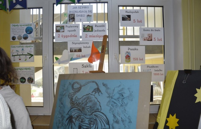 Dużą atrakcją tego dnia była możliwość sprawdzenia swojej wiedzy o Koperniku, zwierzętach, roślinach, matematyce, informatyce, ekologii i geografii, czyli lubiane przez wszystkich  Koło Fortuny. Kołem kręcili uczniowie, ale również pani Dyrektor oraz Pani woźna Irena, które oczywiście odpowiedziały poprawnie na pytania i zasłużyły na słodką nagrodę. Zwieńczeniem obchodów  roku kopernikańskiego w naszej szkole, był konkurs wiedzy o naszym wybitnym astronomie. Wzięło w nim udział 27 uczennic i uczniów z klas IV-VIII. Zwycięzców poznamy wkrótce.