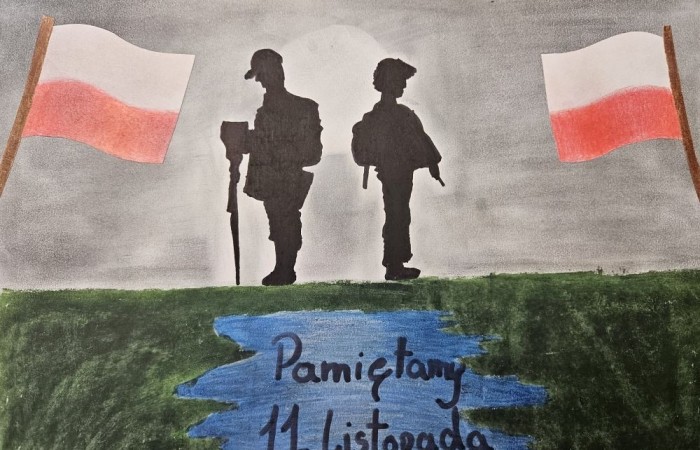 W październiku uczniowie naszej szkoły wzięli udział w konkursie plastycznym, którego motywem było Święto Niepodległości. Konkurs zorganizowała Burmistrz Pasłęka pani Elżbieta Wasiuk i Pasłęcki Ośrodek Kultury. Tematem konkursu było hasło „Kocham Polskę-Dzień Niepodległości. Wyróżnienie zdobyła Joanna Żukowska z klasy 8b, która otrzymała nagrodę podczas wspólnego świętowania z mieszkańcami Pasłęka z okazji 106 Rocznicy Odzyskania Niepodległości przez Polskę.