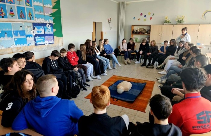 Klasy 8a i 8b brały udział w warsztatach 