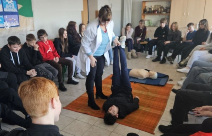 Klasy 8a i 8b brały udział w warsztatach 