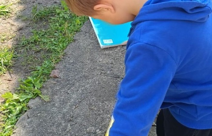 Klasa 1a ruszyła dziś z miarkami krawieckimi na szkolny plac, żeby sprawdzić, ile mierzy… brama, śmietnik i krawężnik. Dzięki praktycznym zajęciom dzieci nie tylko utrwaliły pojęcia związane z długością, ale też świetnie się bawiły mierząc wszystko, co tylko dało się zmierzyć. Takie lekcje to prawdziwa frajda – nauka przez działanie i odkrywanie świata wokół nas.