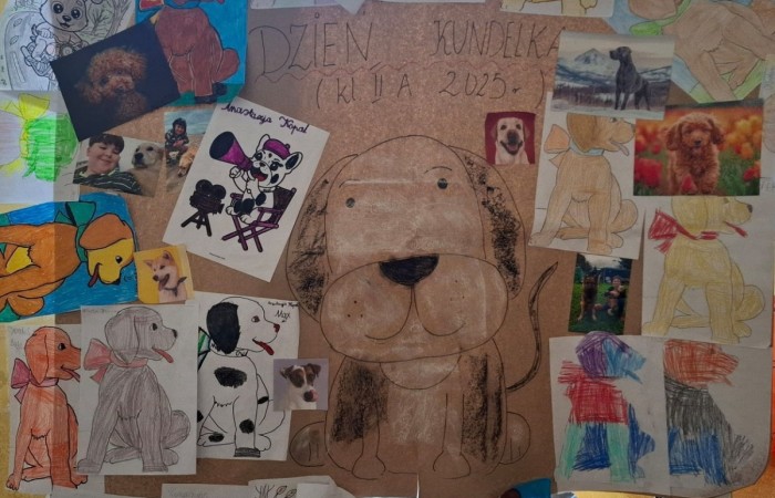 Z okazji Dnia Kundelka w naszej placówce odbyła się zbiórka karmy dla potrzebujących czworonogów. Dzięki ogromnemu zaangażowaniu dzieci i wsparciu rodziców udało się zebrać imponującą ilość darów, które trafiły do pobliskiego schroniska.

Z tej okazji dzieci z wielkim entuzjazmem przygotowały również piękne prace plastyczne inspirowane psimi przyjaciółmi. Ich wystawa ozdobiła sale i korytarze, wprowadzając wszystkich w radosny, psi klimat.

Serdecznie dziękujemy wszystkim darczyńcom za otwarte serca, życzliwość i wspólne świętowanie tego wyjątkowego dnia.