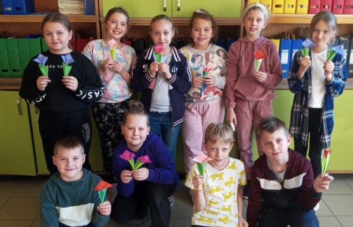 Uczniowie klasy 3 b uczestnicy projektu  